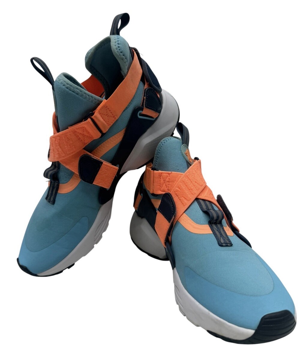 Nike Air Huarache City AJ6662-402 Blue Orange Women’s Size 6.5 Sneakers 2018